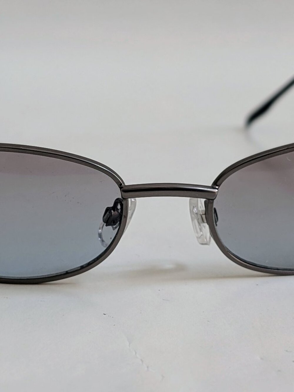 NWT Vintage 90's Rectangle Metal Sport Sunglasses (M. Gunmetal)